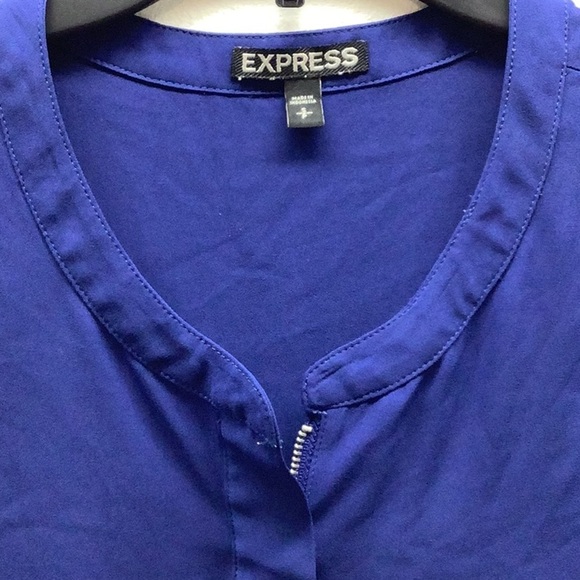 Express Size Small Women's Deep Blue Blouse. Preloved - Picture 4 of 7